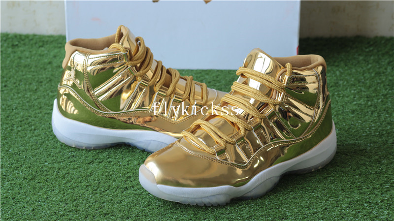 Authentic Air Jordan 11 Pinnacle Gold PE